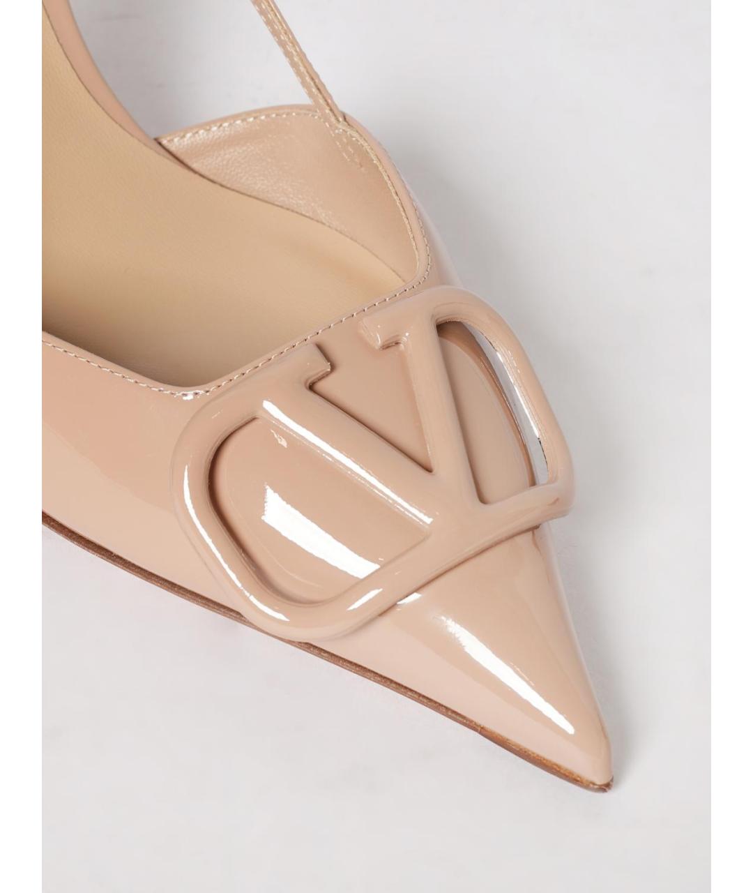 VALENTINO Розовые туфли из лакированной кожи, фото 4