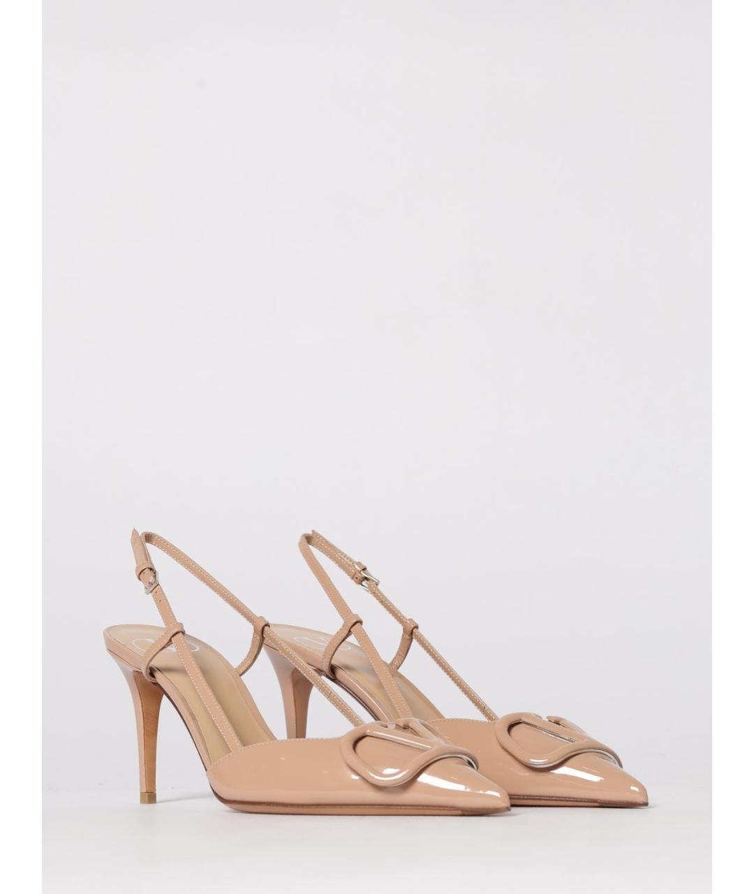 VALENTINO Розовые туфли из лакированной кожи, фото 2