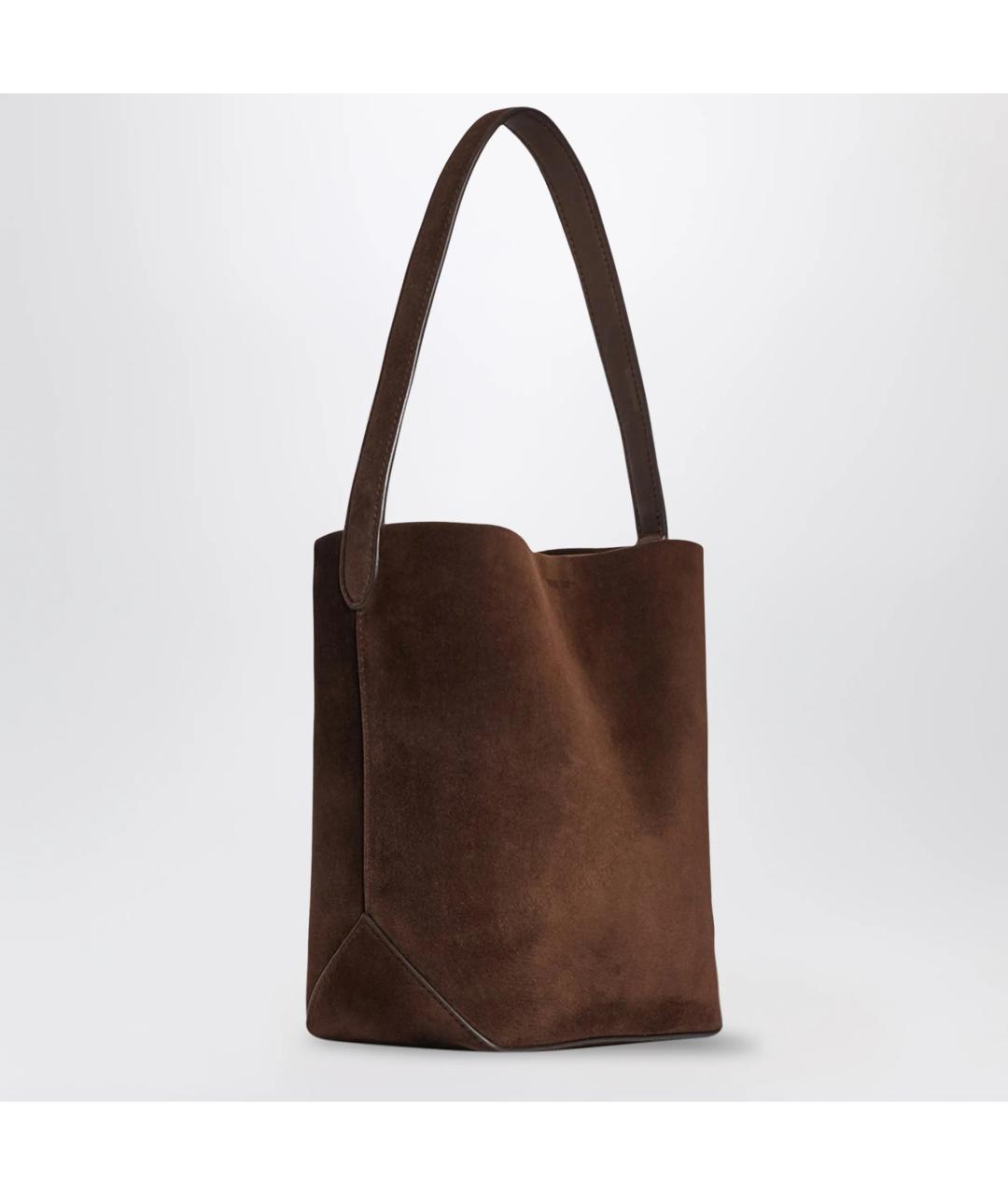 THE ROW Коричневая замшевая сумка тоут, фото 2
