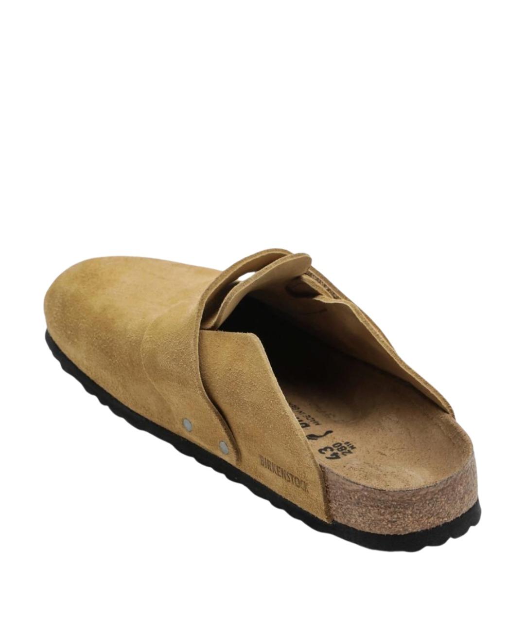 BIRKENSTOCK Бежевые замшевые сандалии, фото 2