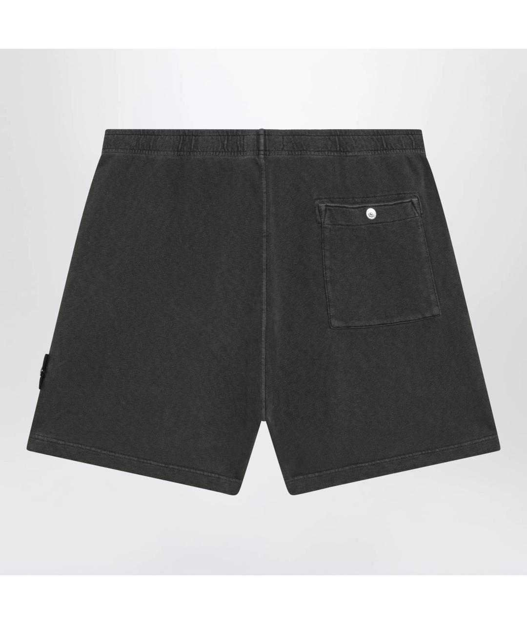 STONE ISLAND Серые хлопковые шорты, фото 2