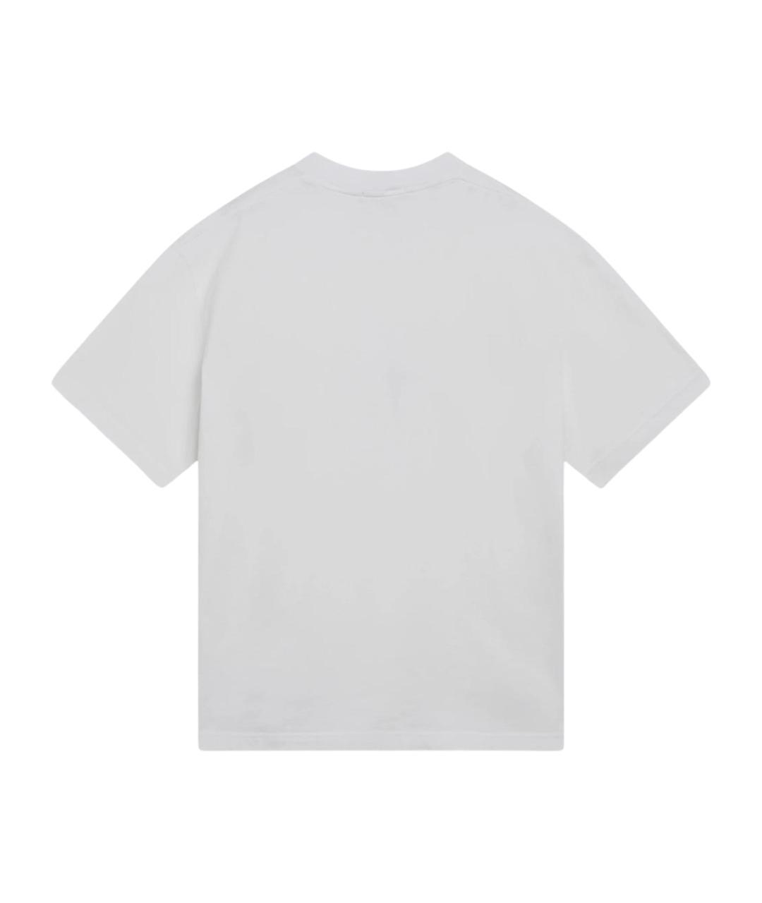 STONE ISLAND Белая хлопковая футболка, фото 2