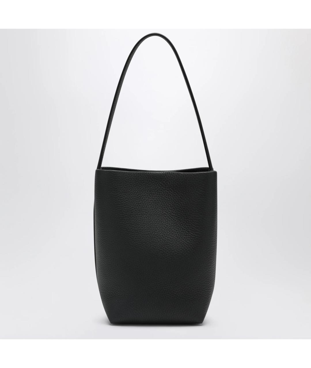 THE ROW Темно-синяя кожаная сумка тоут, фото 3