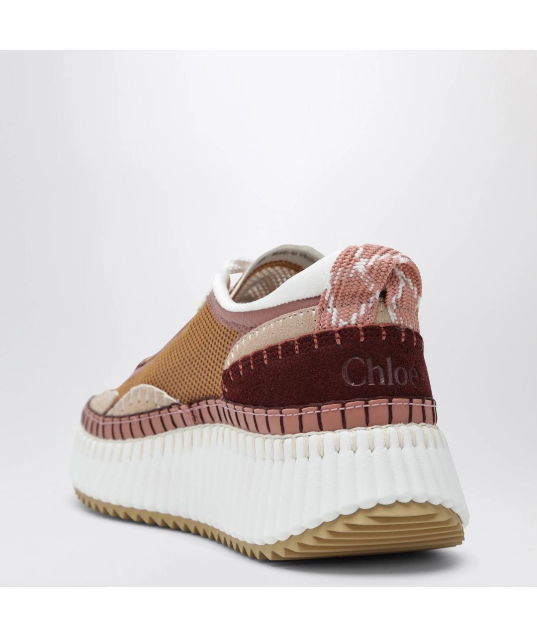 CHLOE Коричневые синтетические кроссовки, фото 2