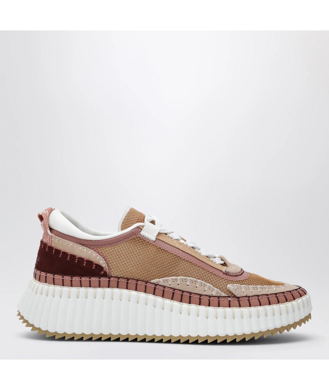 CHLOE Коричневые синтетические кроссовки, фото 3