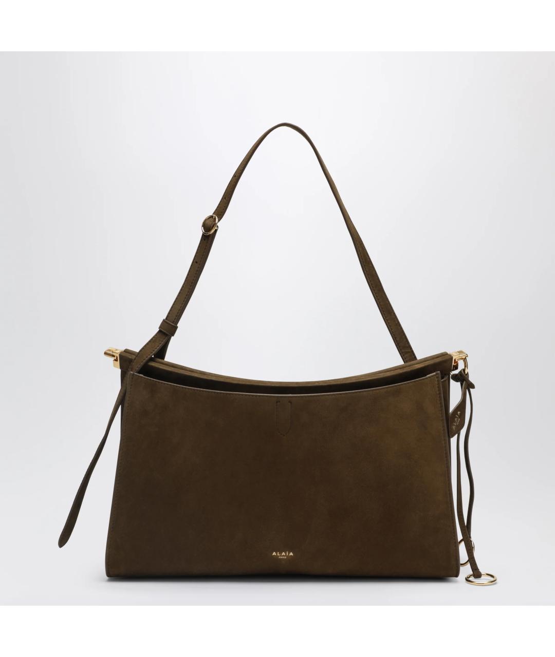 ALAIA Зеленая замшевая сумка через плечо, фото 3