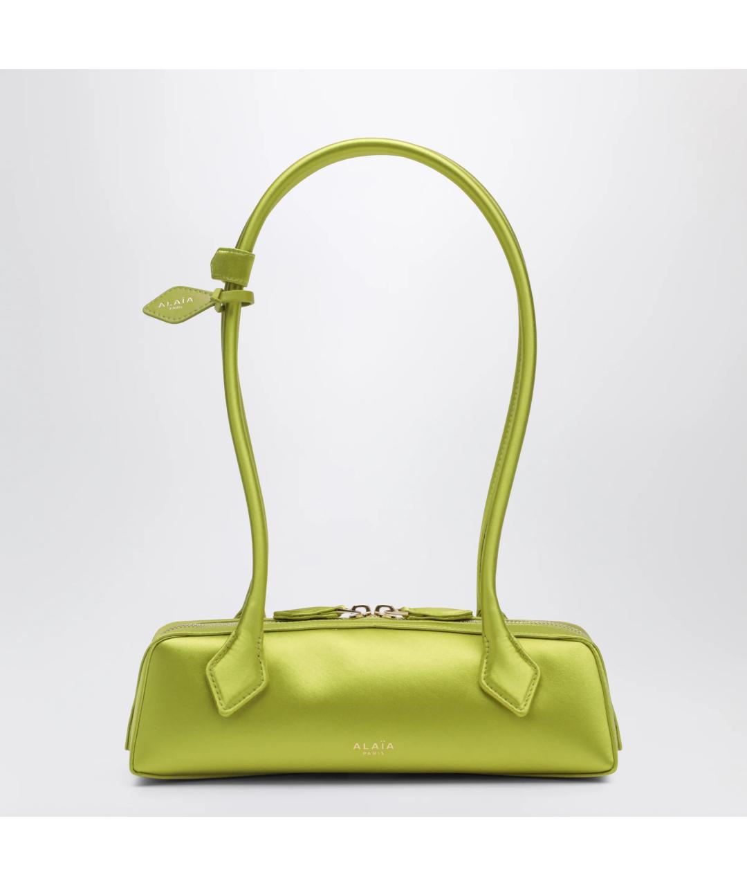 ALAIA Салатовая шелковая сумка через плечо, фото 3