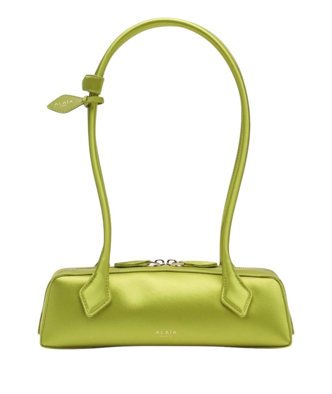 ALAIA Салатовая шелковая сумка через плечо, фото 1