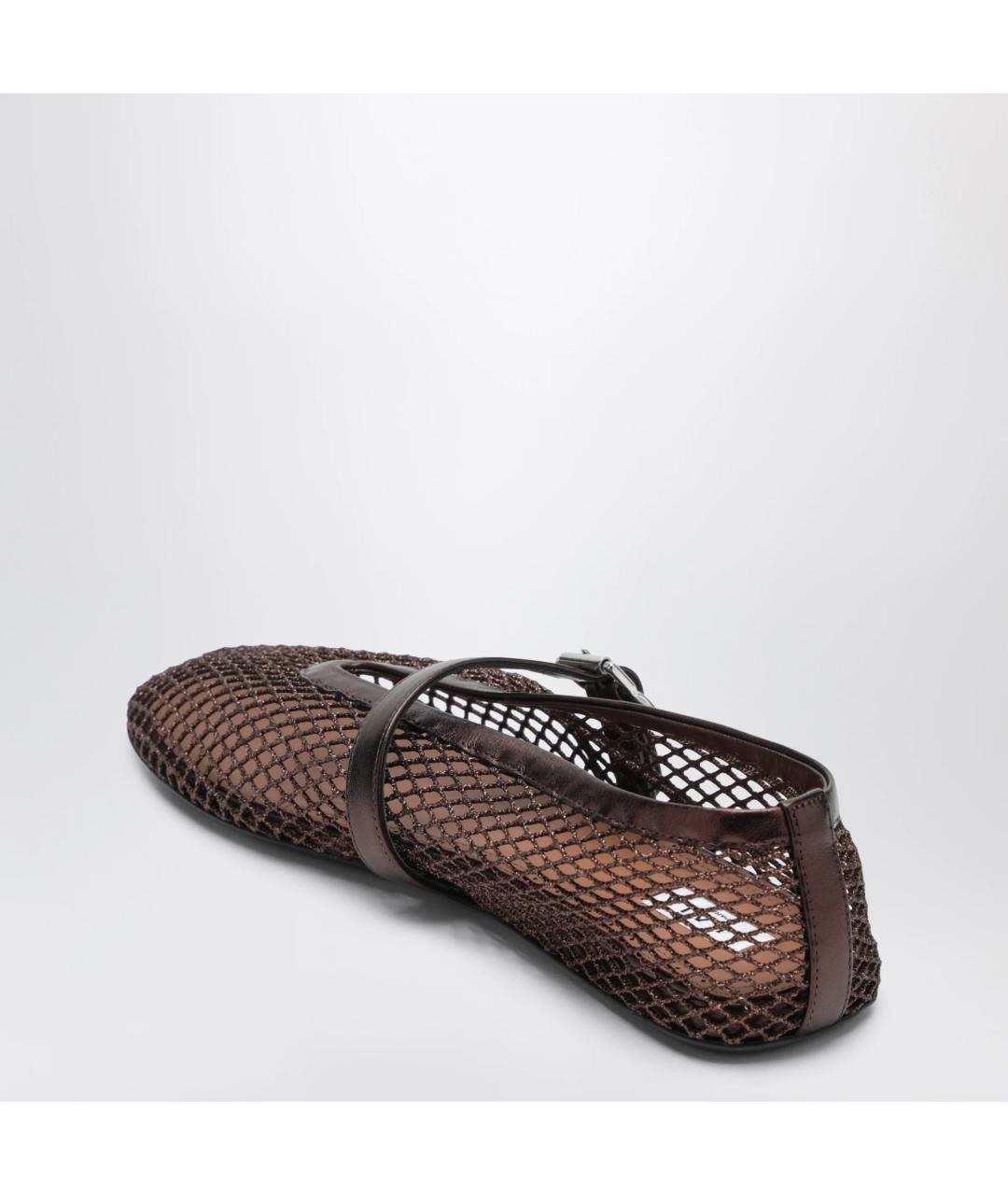 ALAIA Коричневые синтетические балетки, фото 2