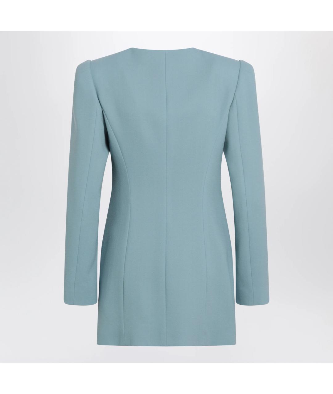 VALENTINO Голубой шерстяной жакет/пиджак, фото 2