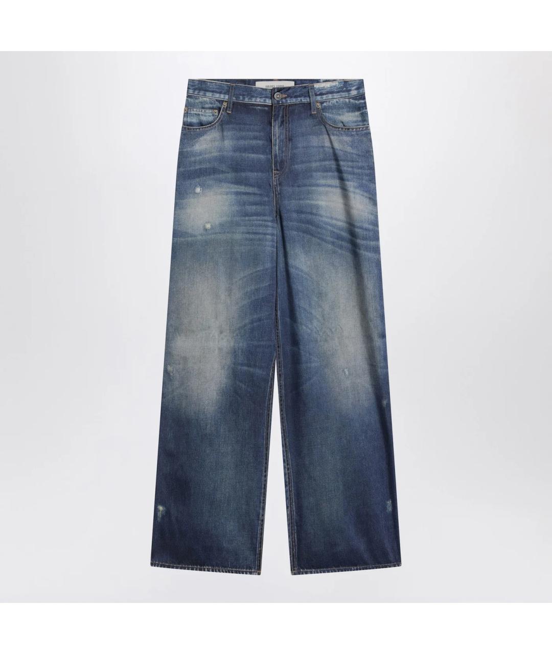 GOLDEN GOOSE DELUXE BRAND Синие прямые брюки, фото 3