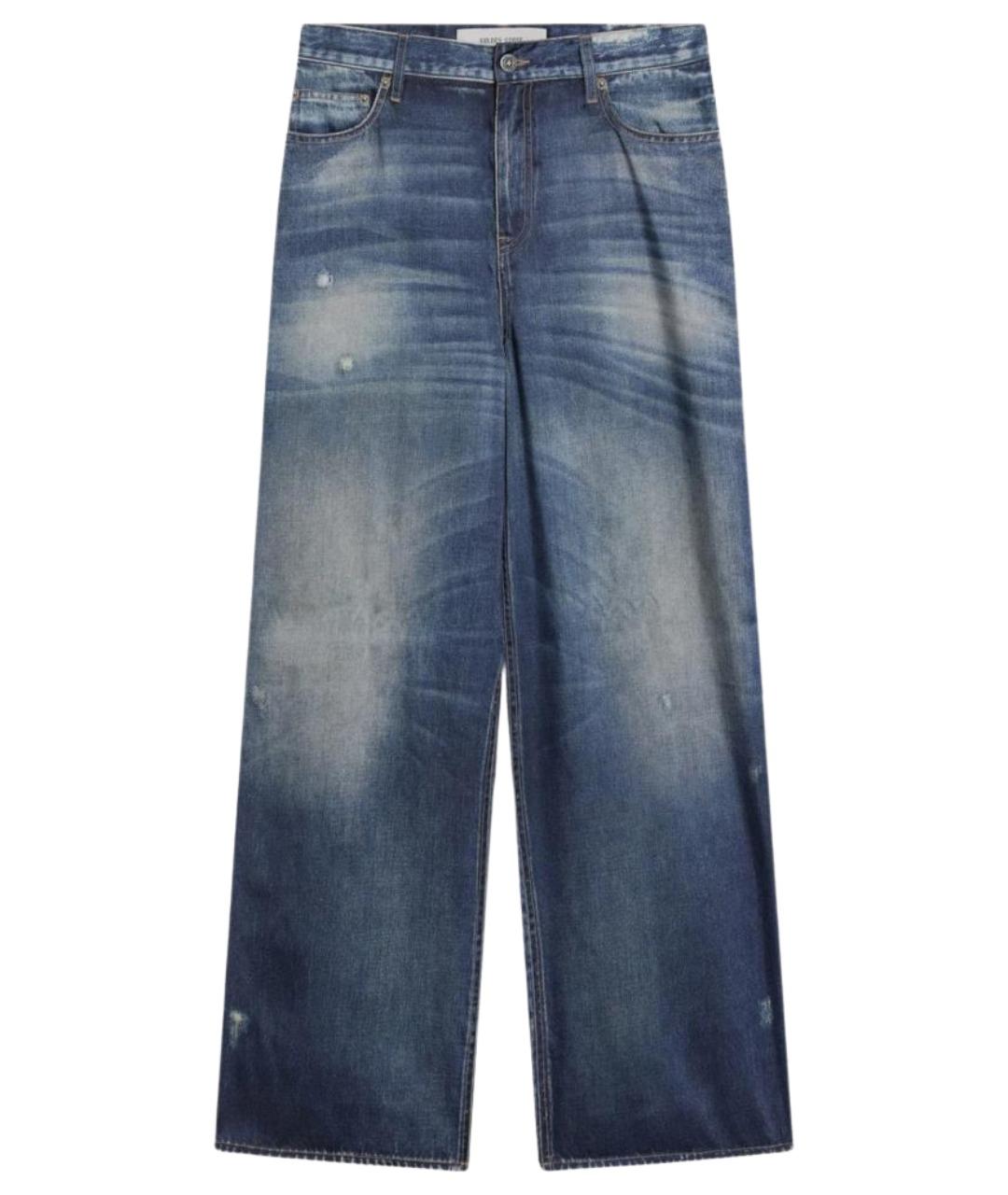 GOLDEN GOOSE DELUXE BRAND Синие прямые брюки, фото 1