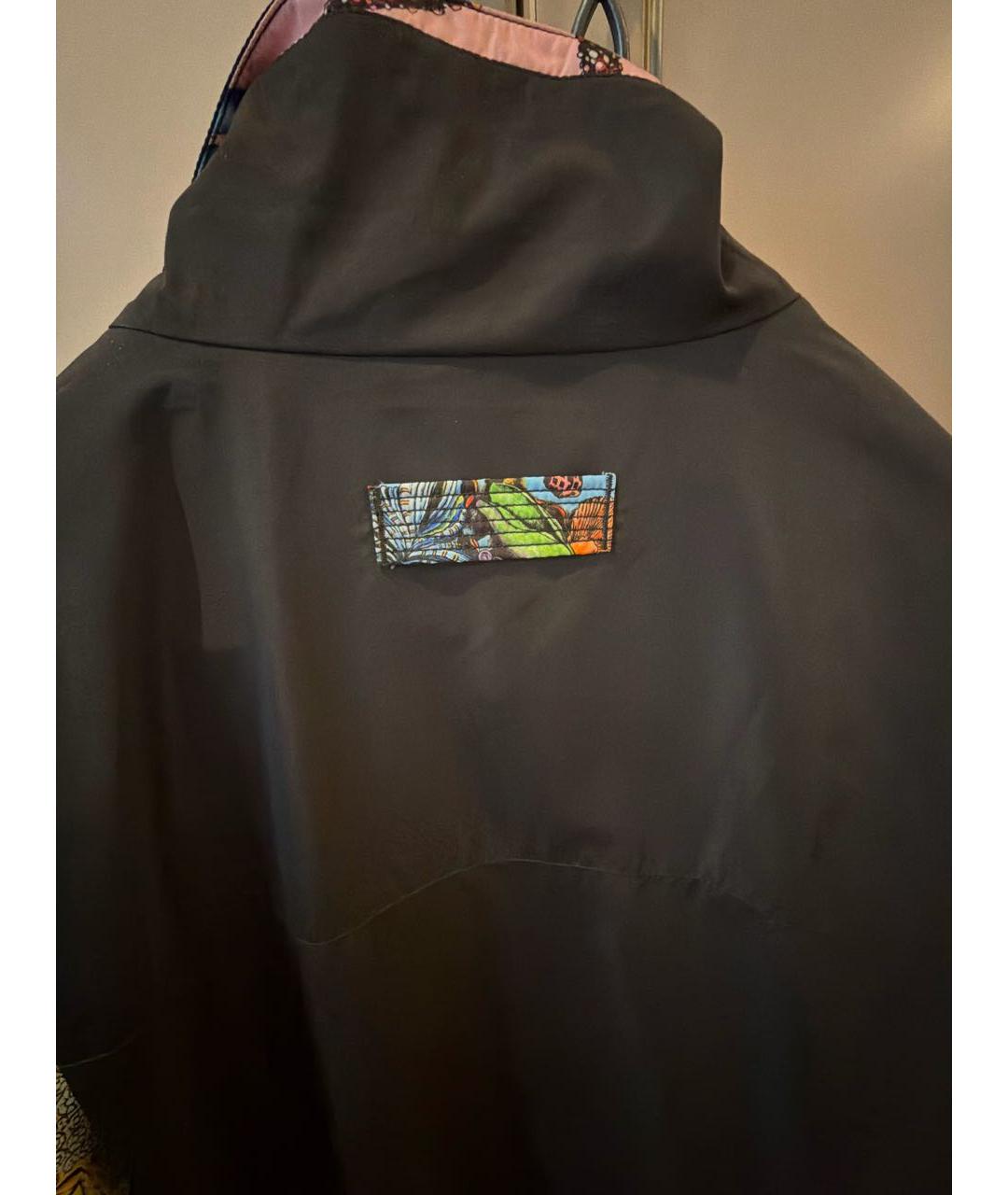 VERSACE Черная полиэстеровая куртка, фото 5