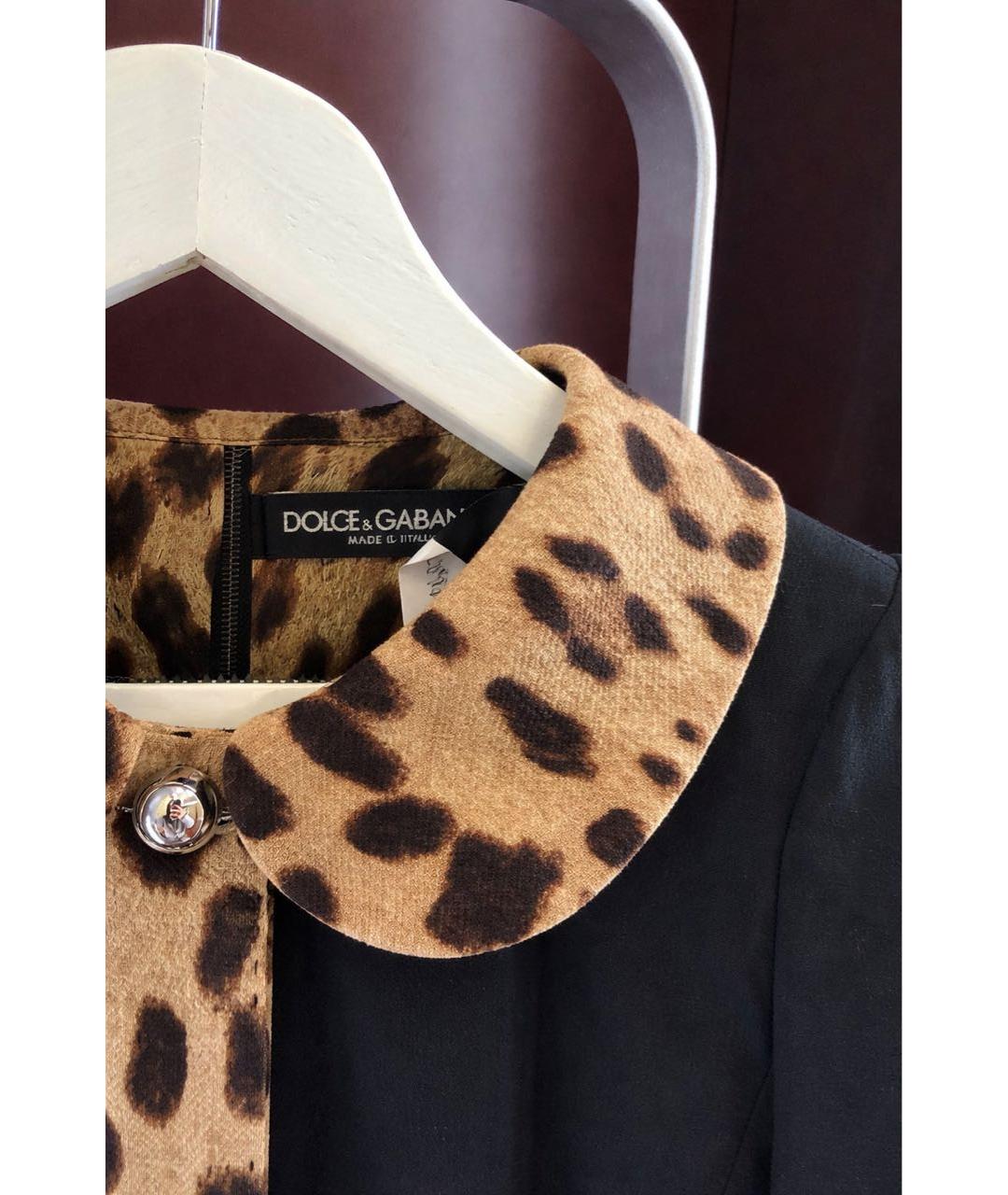 DOLCE&GABBANA Черное шерстяное вечернее платье, фото 2