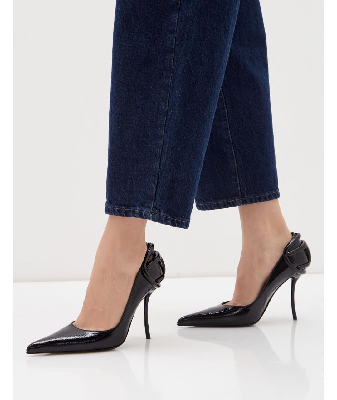 DIESEL Черные туфли из лакированной кожи, фото 4