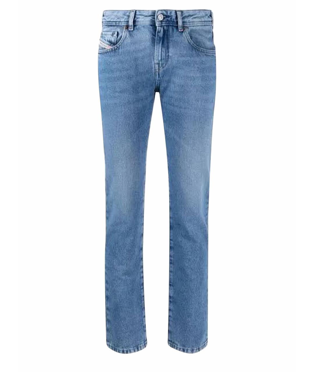 DIESEL Синие хлопковые прямые джинсы, фото 1