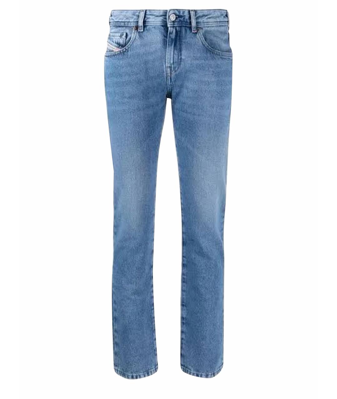 DIESEL Синие хлопковые прямые джинсы, фото 9