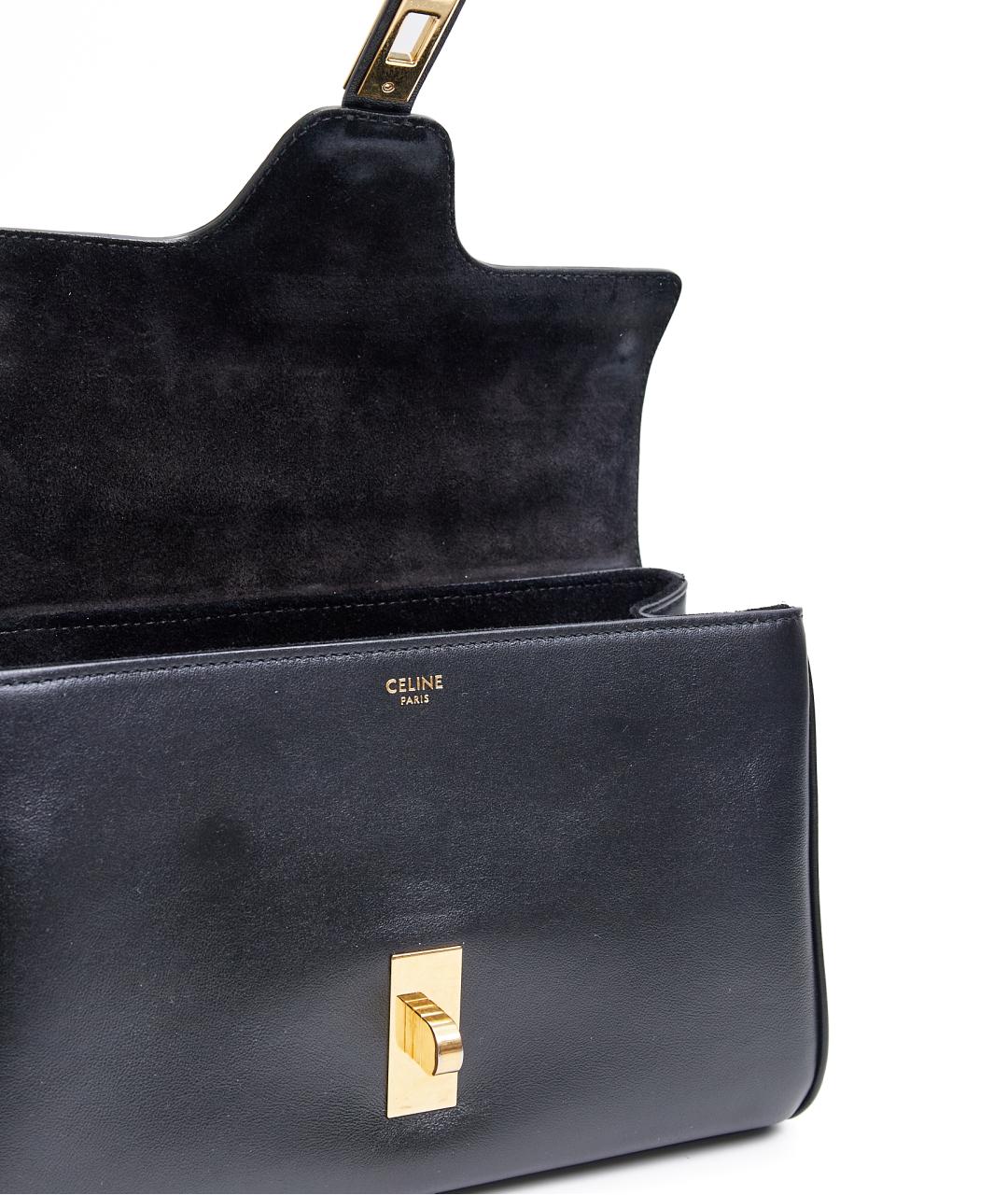 CELINE Черная кожаная сумка через плечо, фото 7