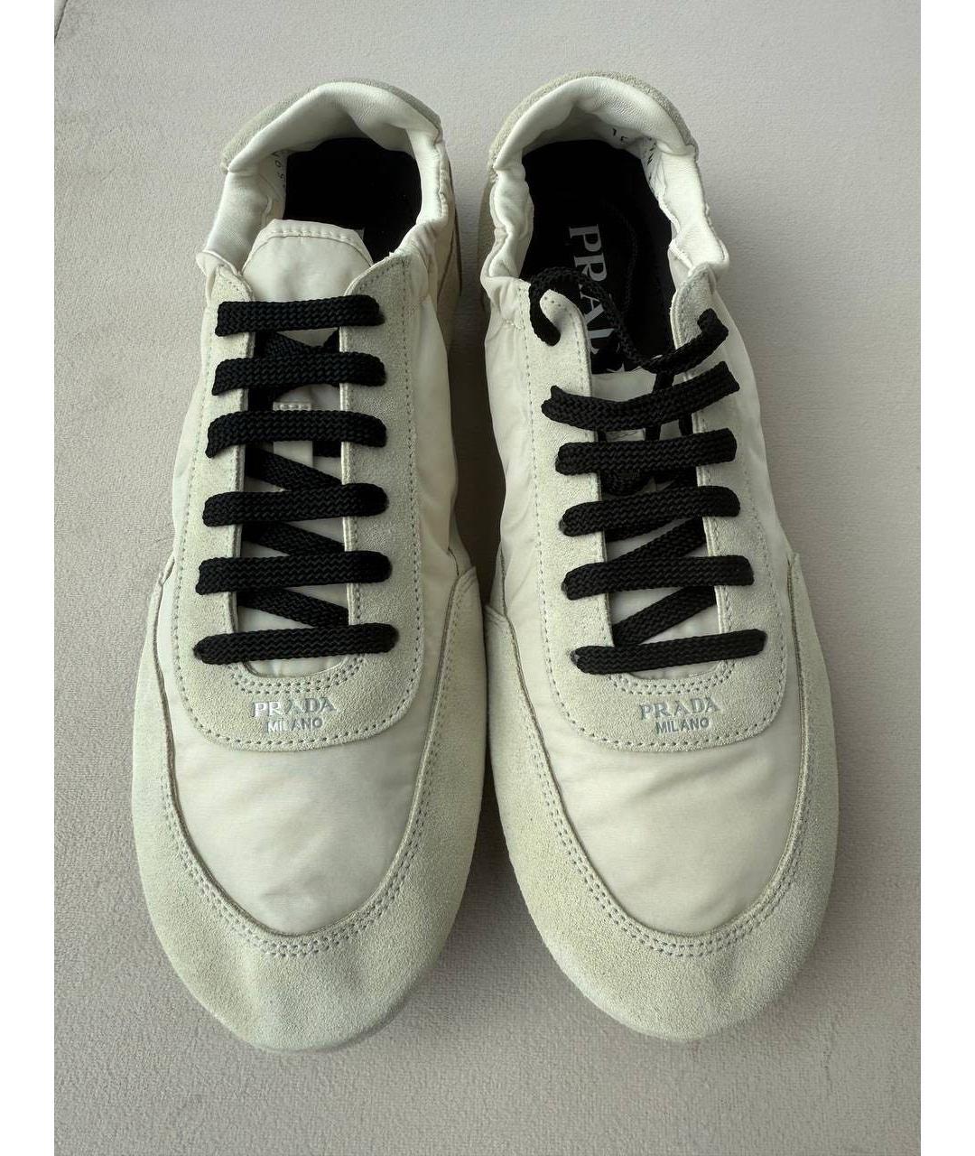 PRADA Бежевые кеды, фото 2