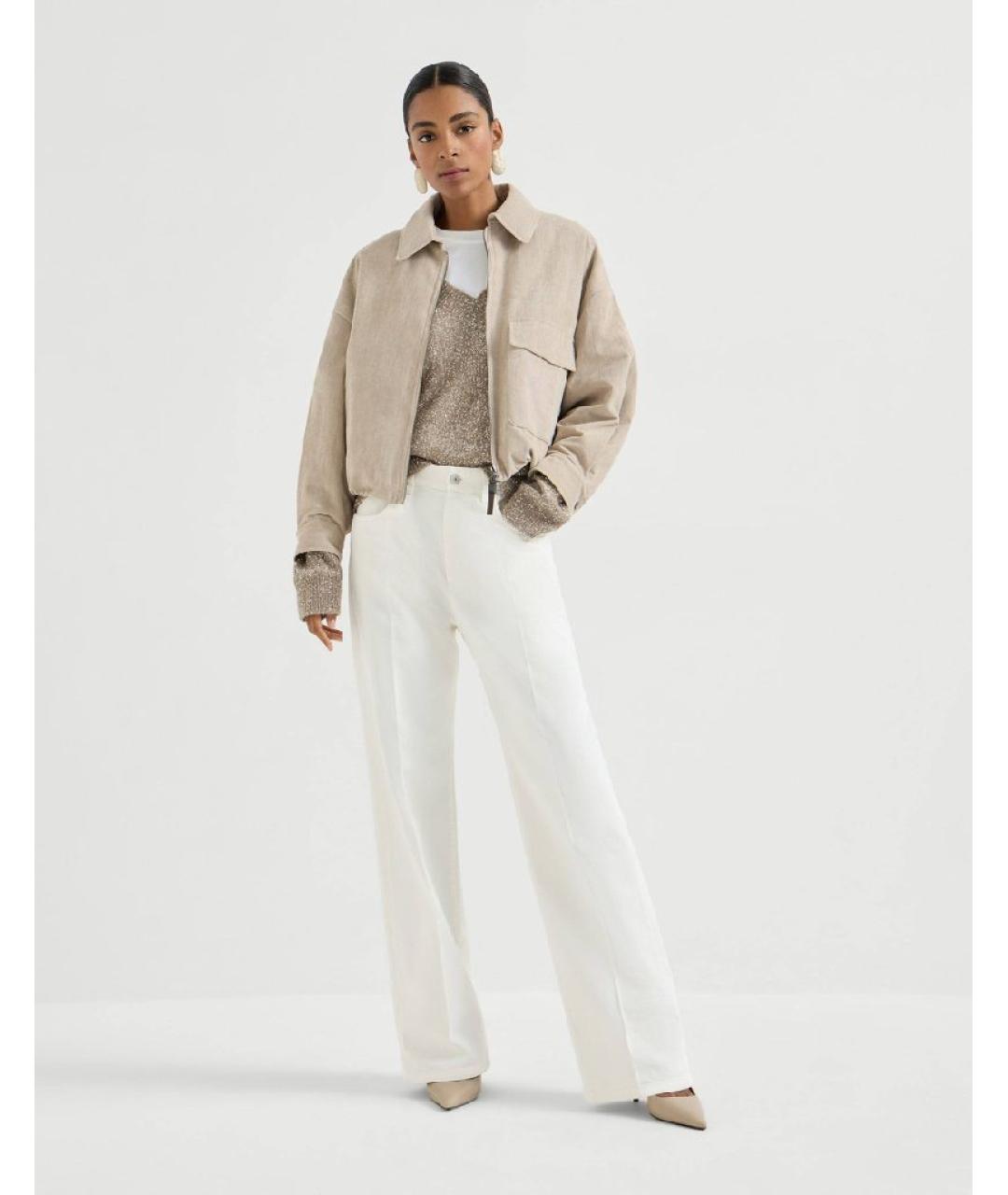 BRUNELLO CUCINELLI Бежевая куртка, фото 5