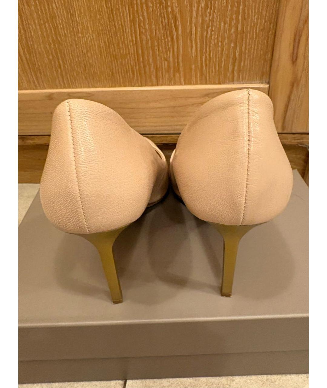 MARCELLA Бежевые кожаные туфли, фото 3