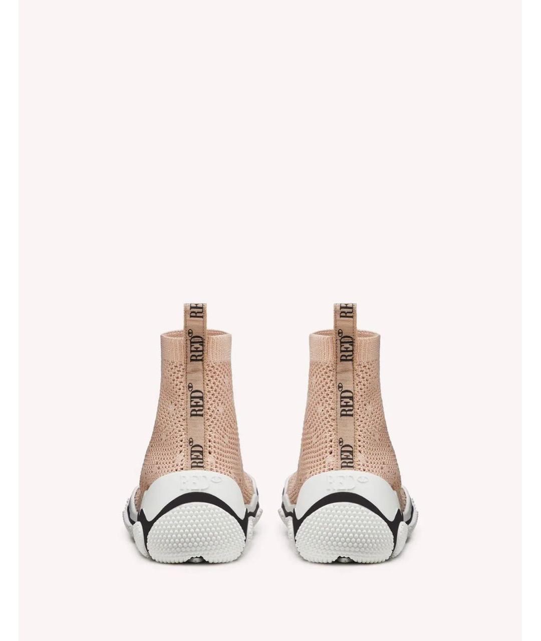 RED VALENTINO Бежевые кроссовки, фото 3