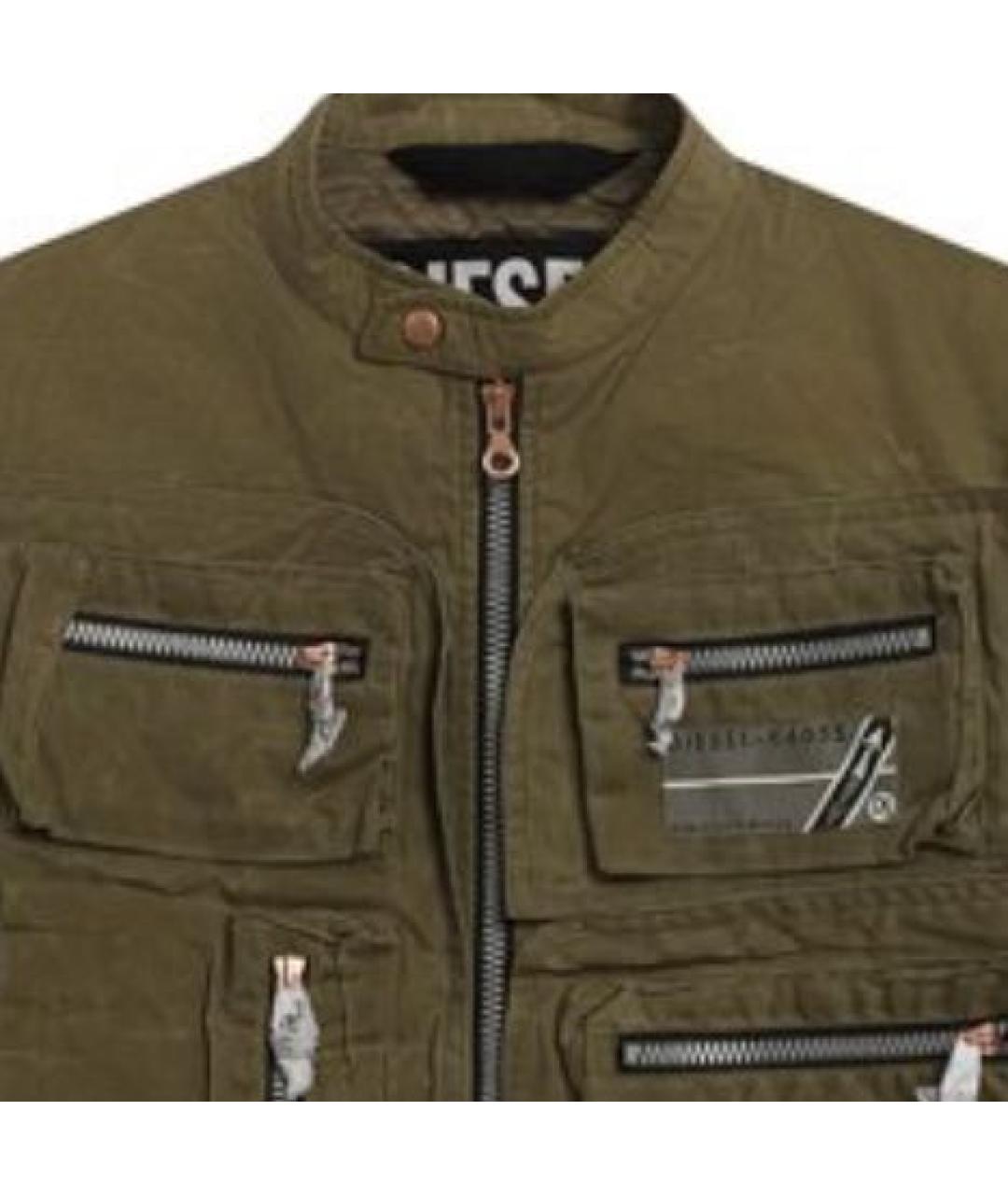 DIESEL Хаки куртка, фото 4