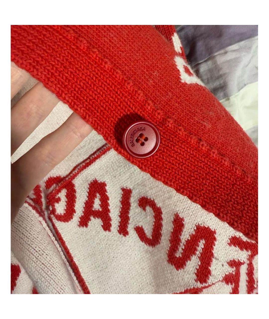 BALENCIAGA Красный кардиган, фото 5