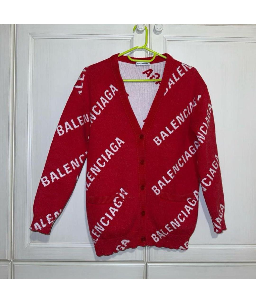 BALENCIAGA Красный кардиган, фото 7