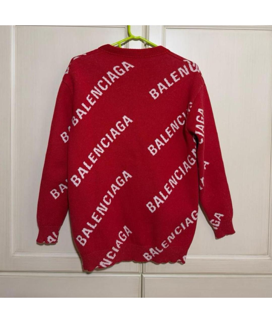 BALENCIAGA Красный кардиган, фото 2