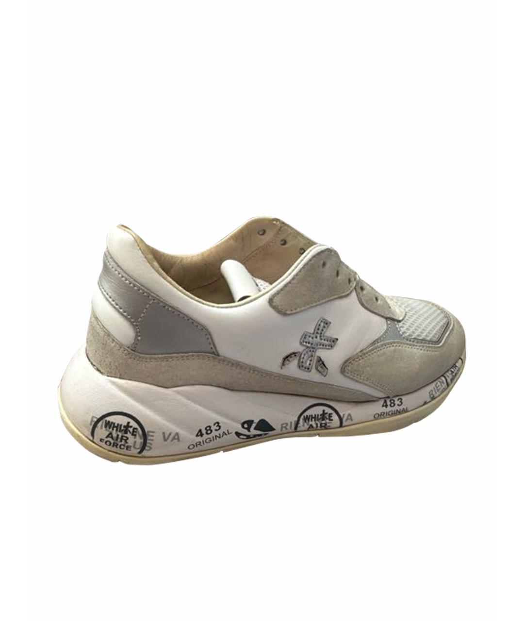 PREMIATA Белые кожаные кроссовки, фото 1