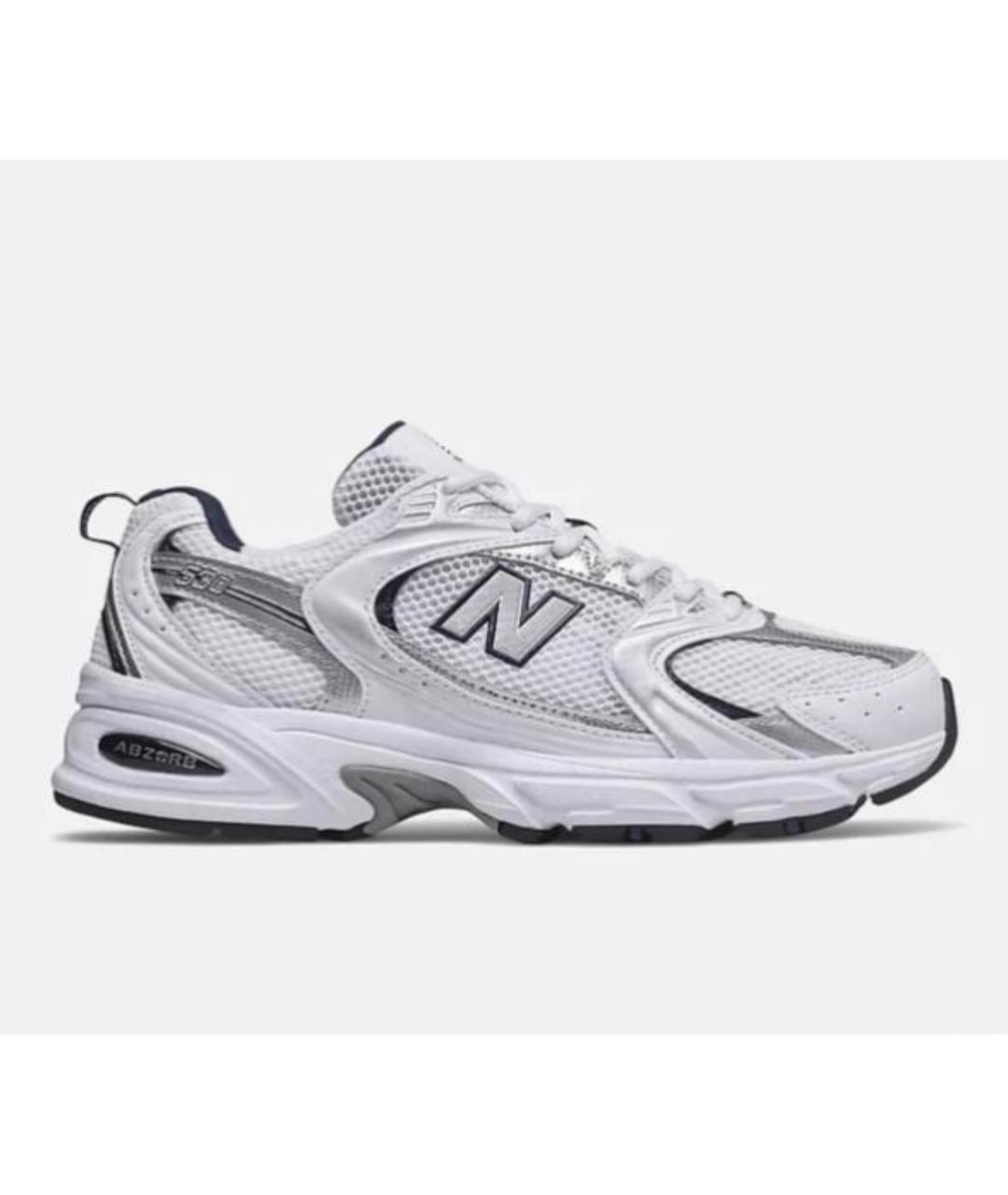 NEW BALANCE Белые текстильные кроссовки, фото 7