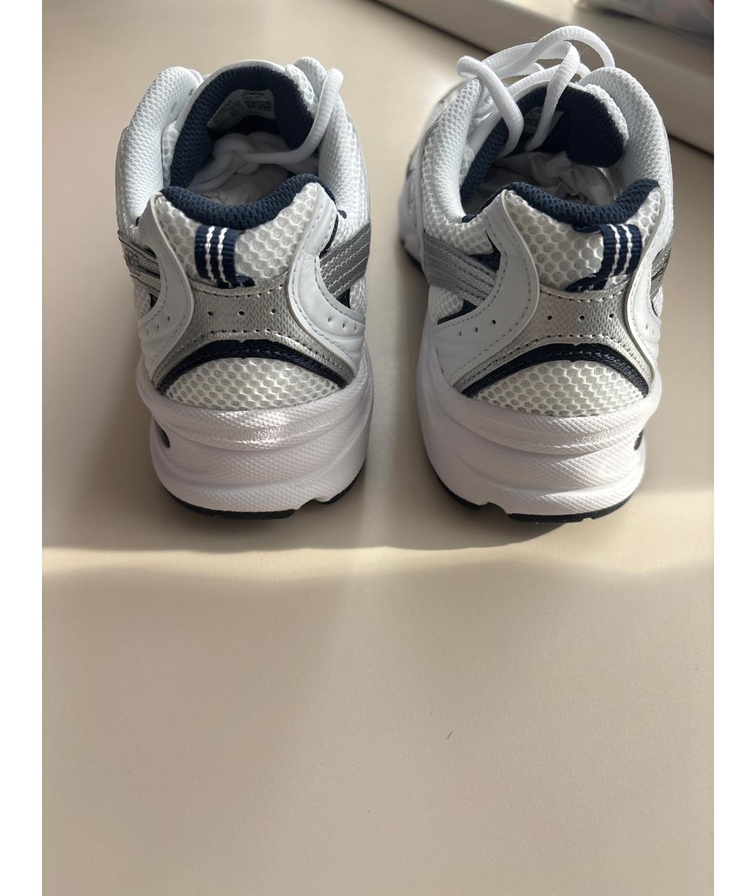 NEW BALANCE Белые текстильные кроссовки, фото 4