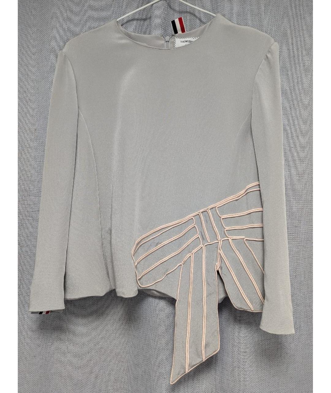 THOM BROWNE Шелковая блузы, фото 10