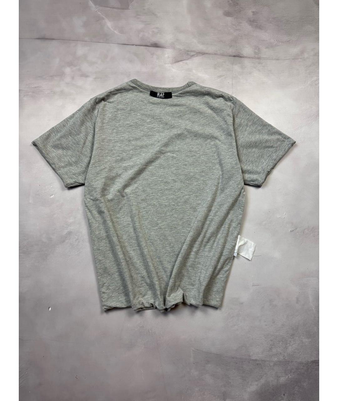 RAF SIMONS Черная хлопковая футболка, фото 5