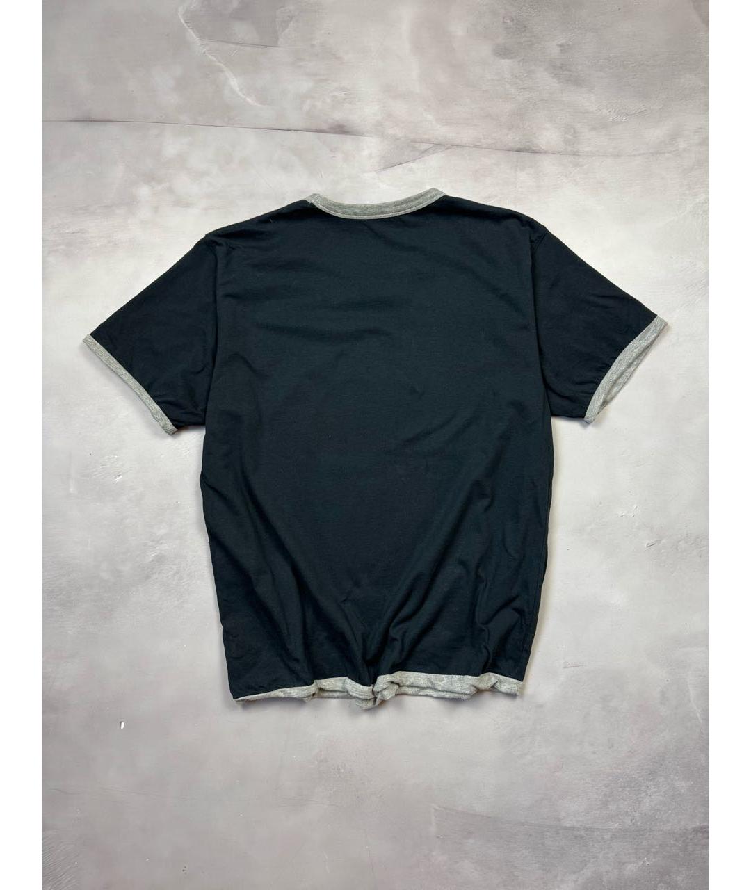 RAF SIMONS Черная хлопковая футболка, фото 3