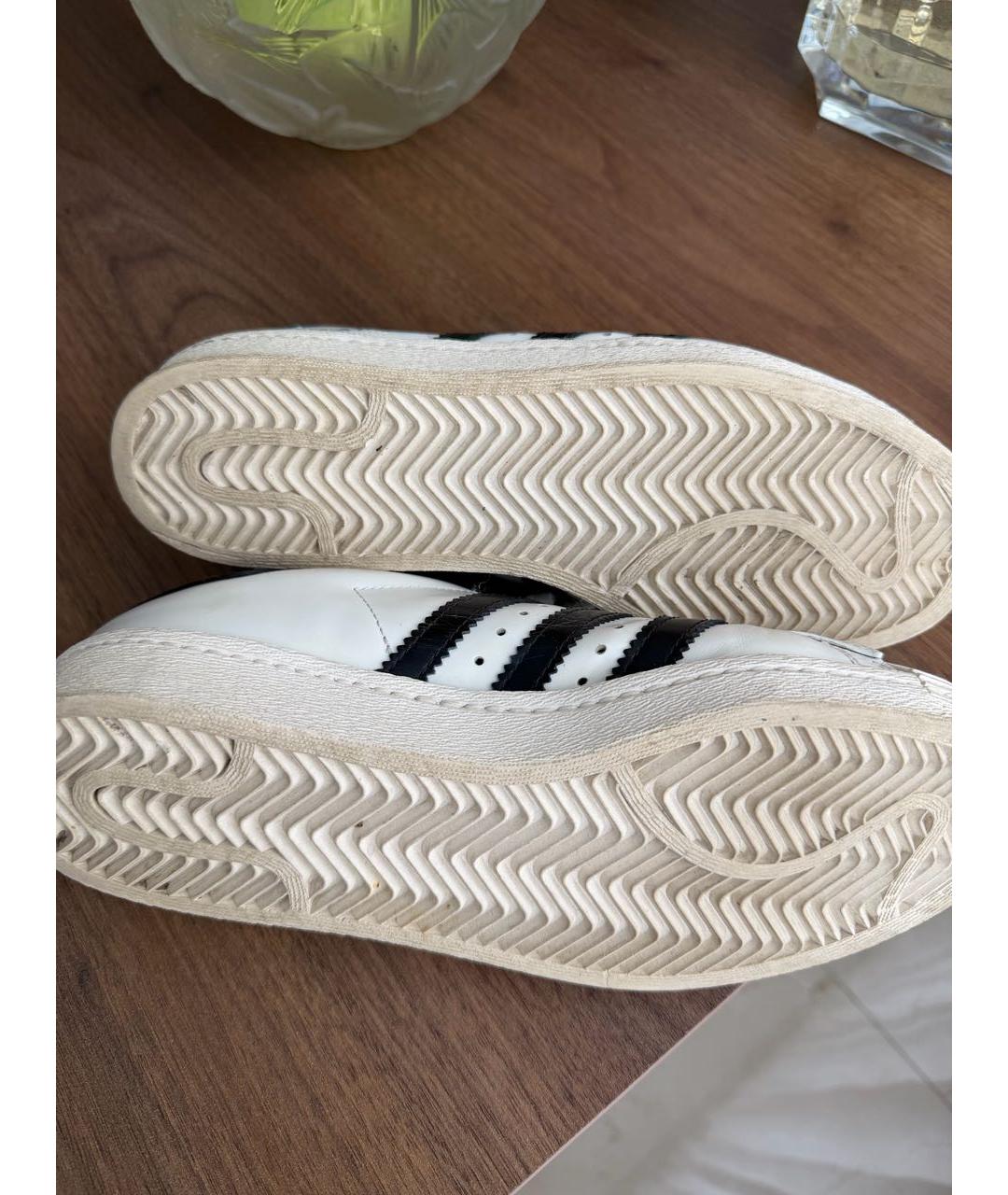 PRADA Белые кожаные кеды, фото 4