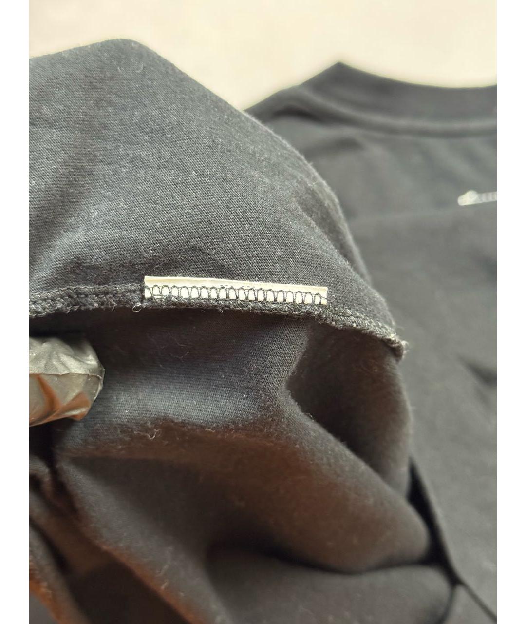 MM6 MAISON MARGIELA Черная хлопковая футболка, фото 7