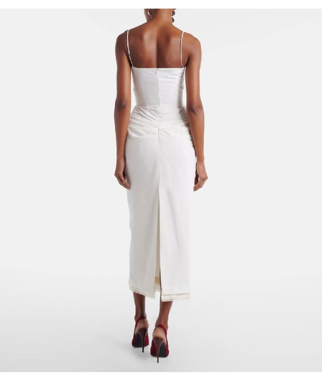 MAGDA BUTRYM Белый шелковый сарафан, фото 3