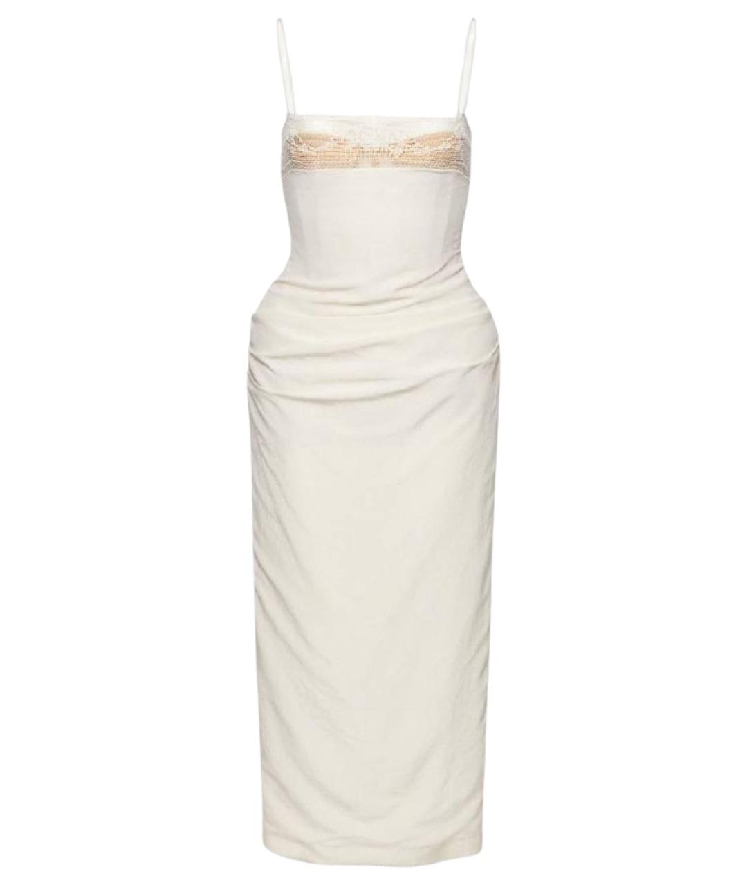 MAGDA BUTRYM Белый шелковый сарафан, фото 1