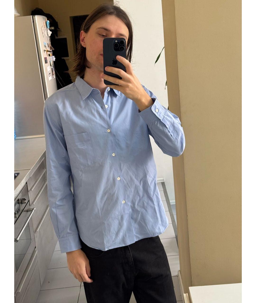JUNYA WATANABE COMME DES GARÇONS Голубая хлопковая классическая рубашка, фото 8