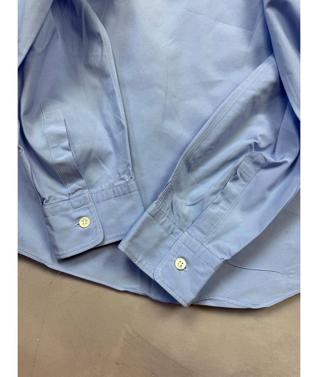 JUNYA WATANABE COMME DES GARÇONS Голубая хлопковая классическая рубашка, фото 5