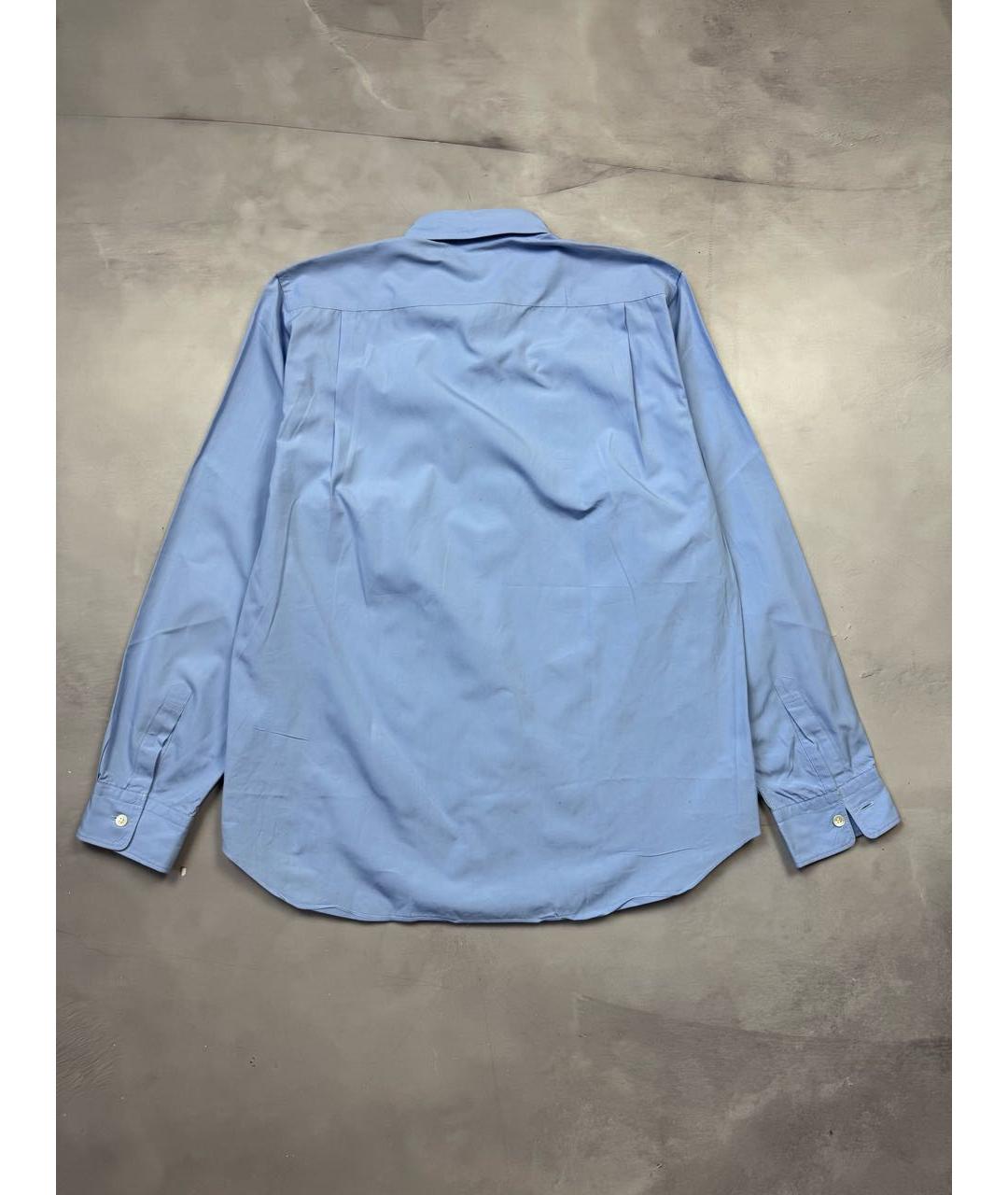 JUNYA WATANABE COMME DES GARÇONS Голубая хлопковая классическая рубашка, фото 2