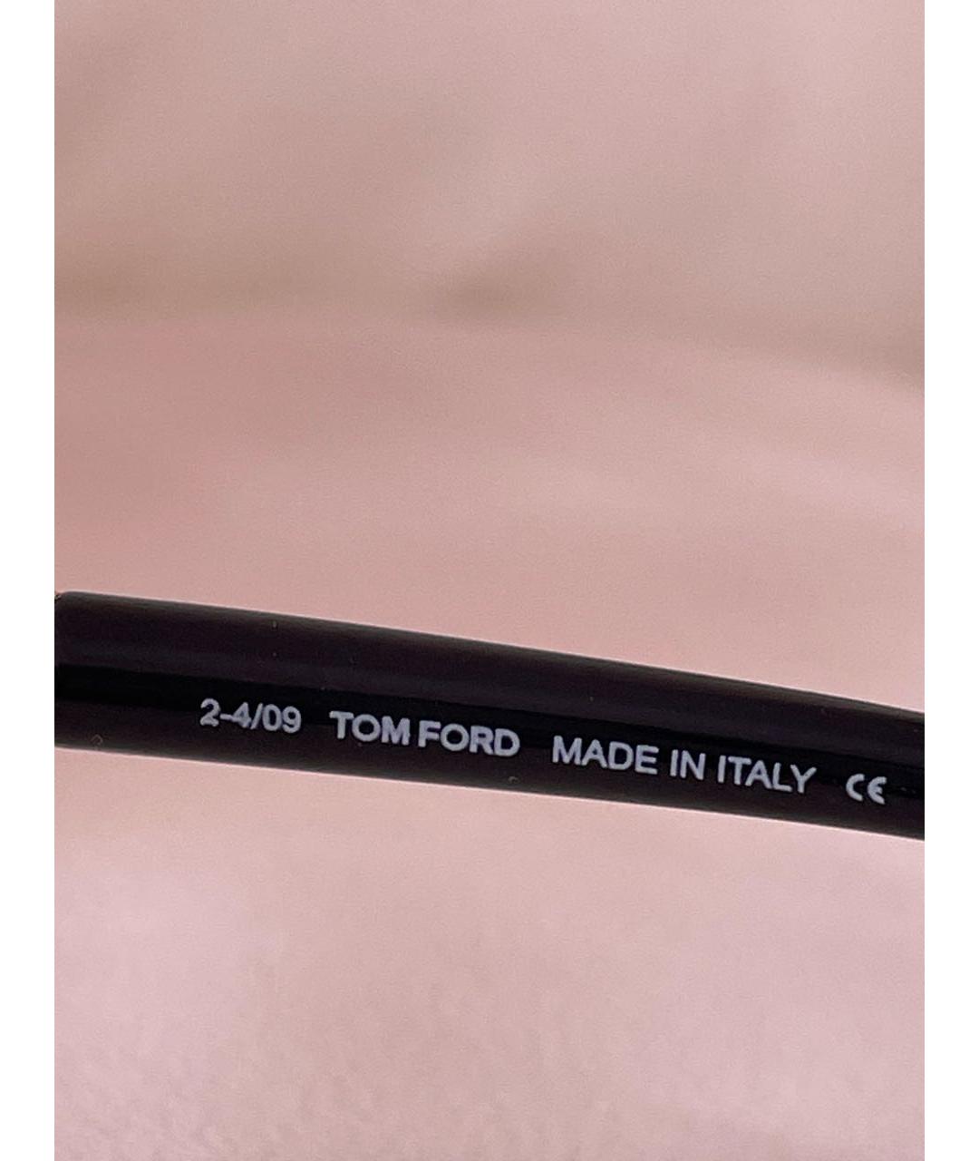 TOM FORD Черные пластиковые солнцезащитные очки, фото 6