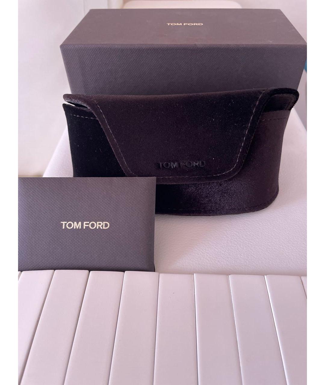 TOM FORD Черные пластиковые солнцезащитные очки, фото 4