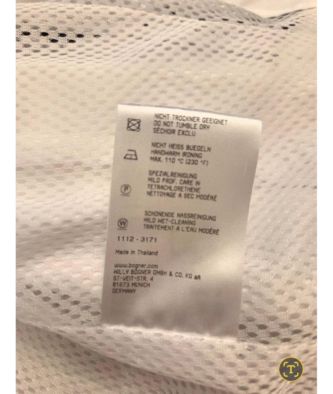 BOGNER Белая полиэстеровая куртка, фото 9