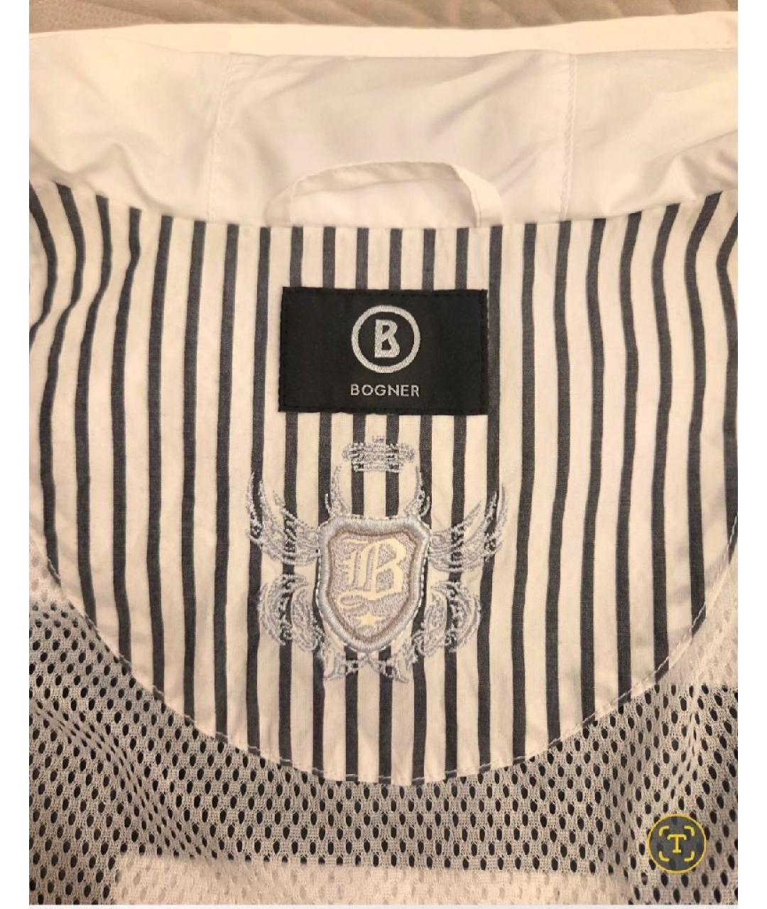 BOGNER Белая полиэстеровая куртка, фото 2