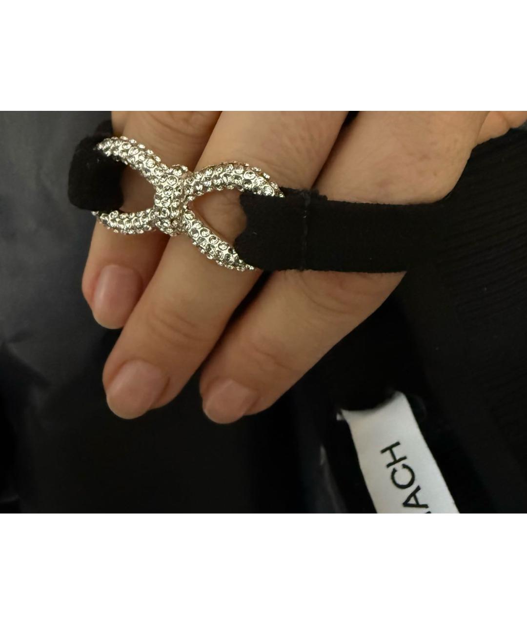 MACH&MACH Черные вискозные брюки широкие, фото 7