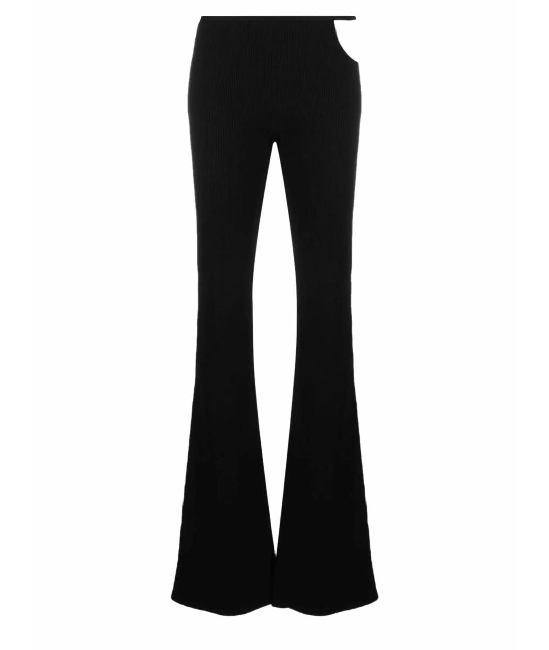 MACH&MACH Черные вискозные брюки широкие, фото 1