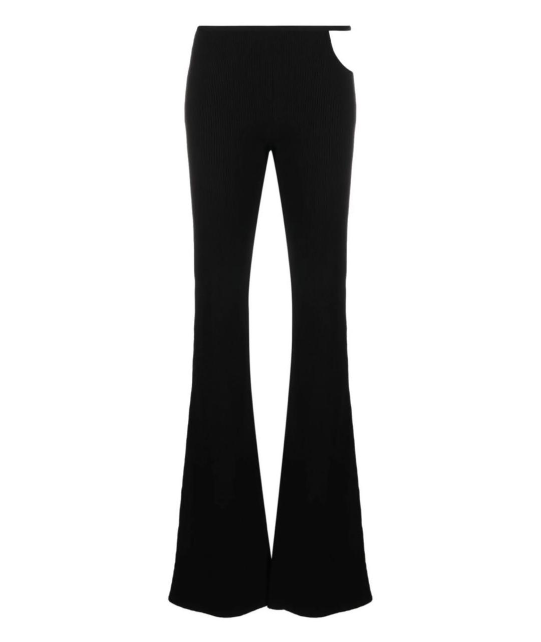 MACH&MACH Черные вискозные брюки широкие, фото 9